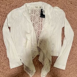 BRAND NEW Girls Size 10 open front cardigan